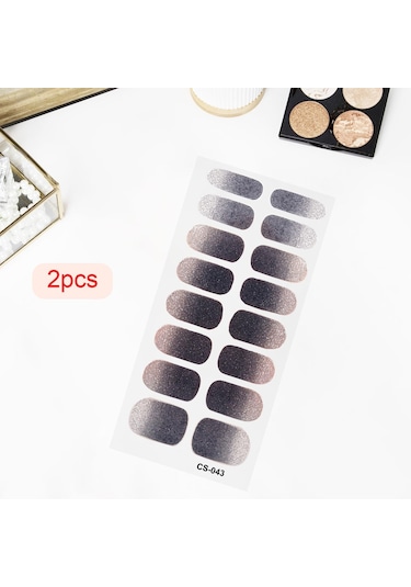 Dolıty 2 Adet Tırnak Çıkartmaları Tırnaklar Üzerinde Stil-c