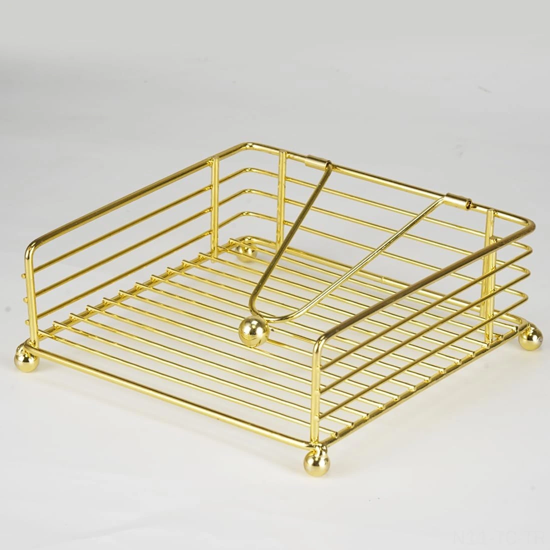 Skycity Mutfak Masa Servis Kullanıma Uygun Demir Çelik Kare Masa Havlu Tutucu, Denge Kolu İle Sabitlenen Dekoratif Havlu Dağıtıcı Altın