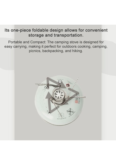 Mountainhiker-taşınabilir Kamp Sobası Sırt Çantasıyla Seyahat Gazları,y28626 Gri