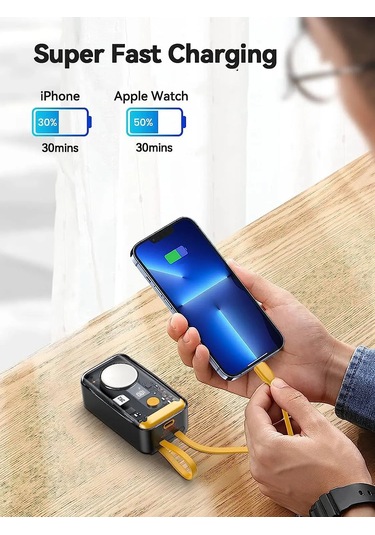 Newdery 10000 Mah Pil Paketi Taşınabilir Şarj Cihazı İos Uyumlu Watch/iphone Black 10000mah Siyah