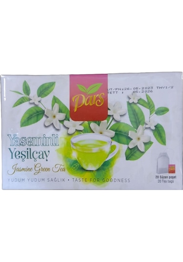Pars Yaseminli Süzen Poşet Yeşil Çay 20'li