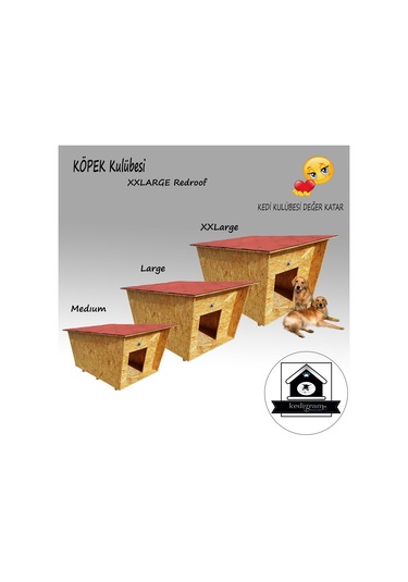 Köpek Kulübesi Redroof Xxl Dev Su Geçirmez