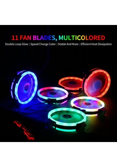 Didadodo 12cm Rgb Pc Soğutma Fanı - 1200 Rpm, Aura Sync Optimizasyonlu Kontrollü, Beyaz, Yüksek Performans Beyaz