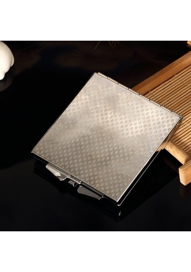 Flybuy El Yapımı Elmas Mini Ayna Taşınabilir Çift Taraflı Küçük Ayna, Yakut Kırmızı Renk Diğer