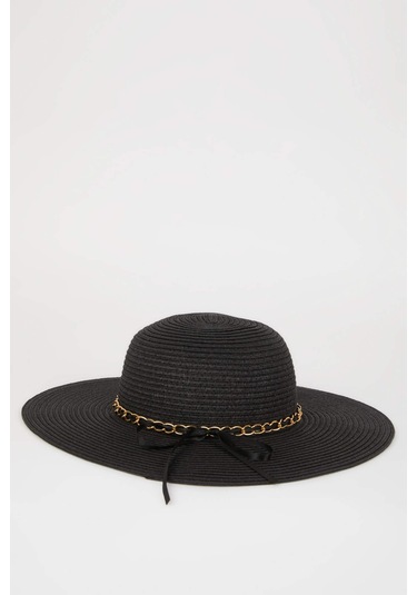 Defacto Kadın Hasır Şapka M8834az25smbk23 Siyah