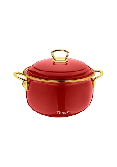 Taşev Sultan 20cm Tencere Kırmızı T4440