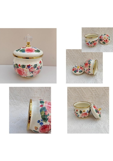 Suntek Ev Kahve Bar Tezgahı İçin Kapaklı Şekerlik