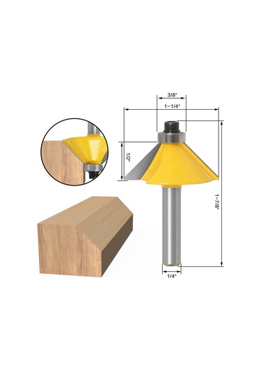 15 Pcs Yönlendirici Bitleri 1/4 Shank Yönlendirici Bitleri Dıy İçin Yeni Başlayan Yönlendirici Bit Kiti, Depolama Çantası İle Ahşap İşleme Projesi