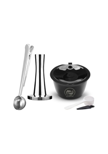 Siyah İ Cafilas Dgpc03 Yeniden Kullanılabilir Doldurulabilir Kahve Kapsül Filtresi Gı Krema Yapımcısı Kahve Makinesi Aks. 56600435