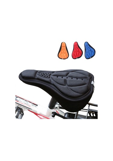 Fochsia Siyah Stil Dağ Bisikleti 3d Sele Kılıfı Kalın Nefes Alabilir Süper Yumuşak Bisiklet Ko Altın