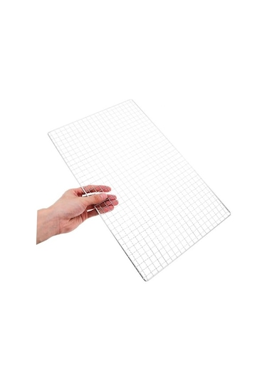 Trendooze Paslanmaz Çelik Barbekü Teli, Yapışmaz Izgara, Açık Hava Kamp İçin Kolay Temizleme