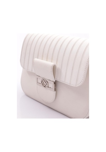 Dgn 3009-2168 Kadin Zincirli Omuz Askili Çanta 3009-2168-R0198 Beyaz