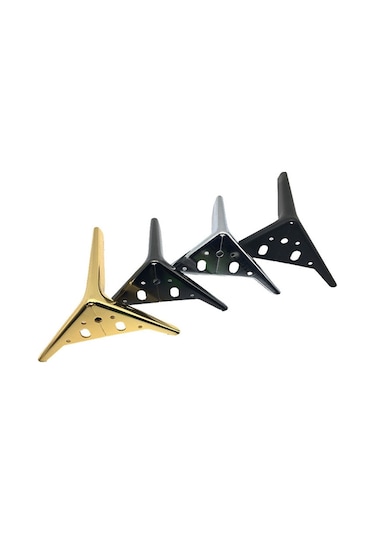 Sones Lh-xy-0010 Kanepe Dolabı Metal Ayaklı Mobilya Ayağı, Yükseklik: 15cm Mat Siyah