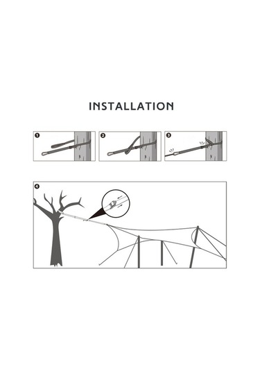 Artfulabode Tenteyi Sabitleme Rüzgar Piknik Kemeri Kalın İpi Hava Geçirmez Çok Fonksiyonlu Çadır Açık Rv Haki