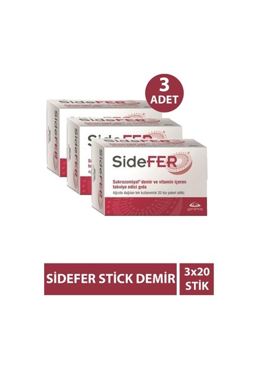 Sidefer 20 Sticks 3 Adet