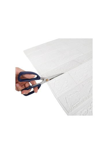 10 Adet 50x50 Cm Silinebilir Kendinden Yapışkanlı Duvar Kağıdı Esnek Köpük Panel 3d Tuğla Desen