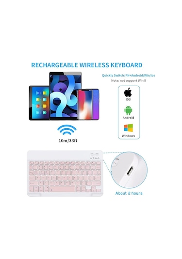 Valkyrie BL30-P 10" Bluetooth Kablosuz Klavye