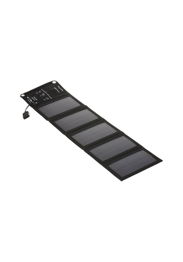 Yifomall Siyah Çevre Dost 10w Güneş Paneli Şarj Cihazı - Folding Taşınabilir Telefon Powerbank Dışarıda Hızlı Şarj