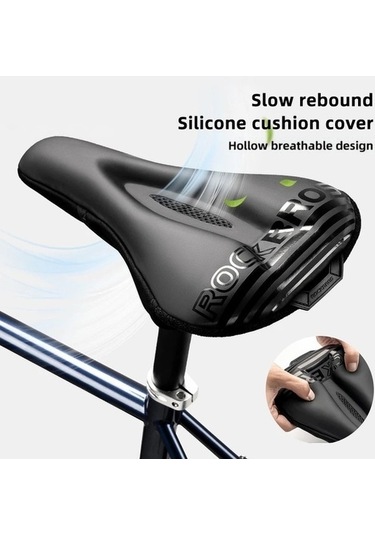 Ankatek Rockbros Bisiklet Koltuk Minderi - Silikon Şok Yankı Kılıfı - Stil 38210033001 Altın Altın