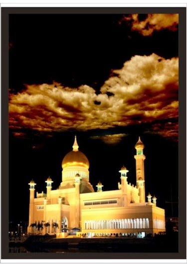 70X100Cm Taç Mahal Gece Poster Tablo