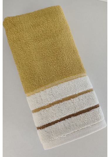 İpliği Boyalı Ucu Çizgili El Yüz Havlusu-%100 Pamuk Havlu