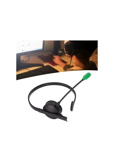 S481 Tek Taraflı Oyun Kulaklığı 3,5 Mm Stereo Kablolu Tek Kulaklı Kulaklık Mikrofon Ve Kablo İçi Kontrol İle Ps4 Ve Xbox One İçin