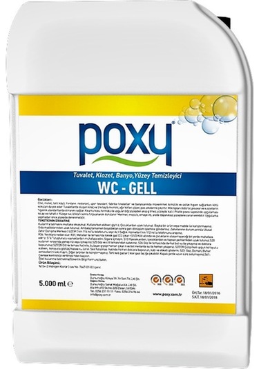 Poxy Wc Temizleyici Gell 5 L