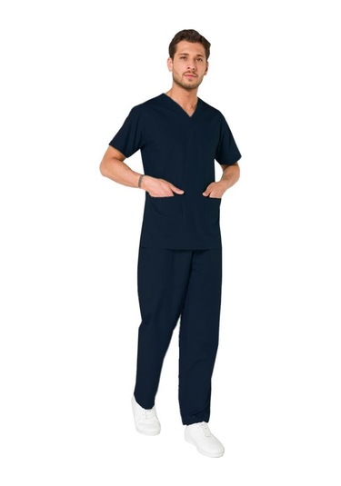 Şensel, Erkek Hastane Takım, V Yaka, Lacivert -48E1245-