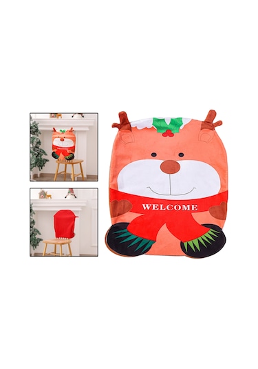 Suntek Noel Sandalye Kapak Dekor Arkalık Ev Partisi Elk Için