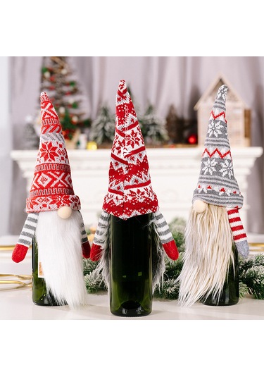 4 Lü Gnome Neol Dekorasyon Seti Sevimli Peluş Noel Baba Gnome Set