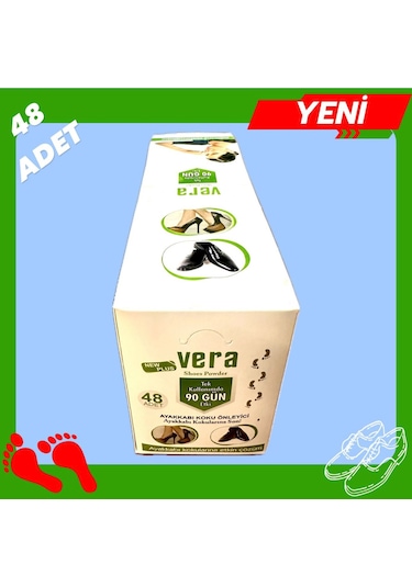 Vera Ayak ve Ayakkabı Koku Önleyici Toz 48'li