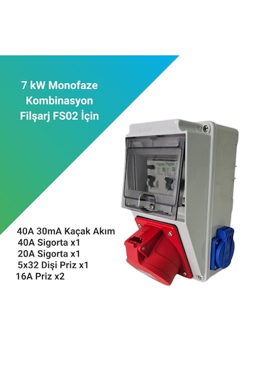 Filşarj 7.4 Kw Monofaze Kombinasyon Kutusu