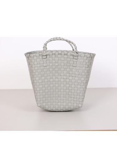 Sentetik Rattan Saksılık 32x28x33 Cm Gri