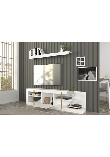 Dekorister Cascade Tv Ünitesi Beyaz