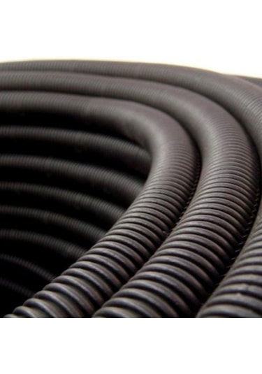 Mutlusan 14 Q Siyah Plastik Spiral Boru, 100 Metre