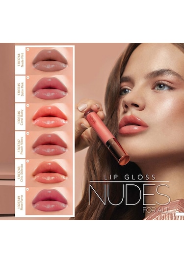 Farmasi Make Up Nude Dudak Parlatıcısı 4 Ml 02 Satin Pink