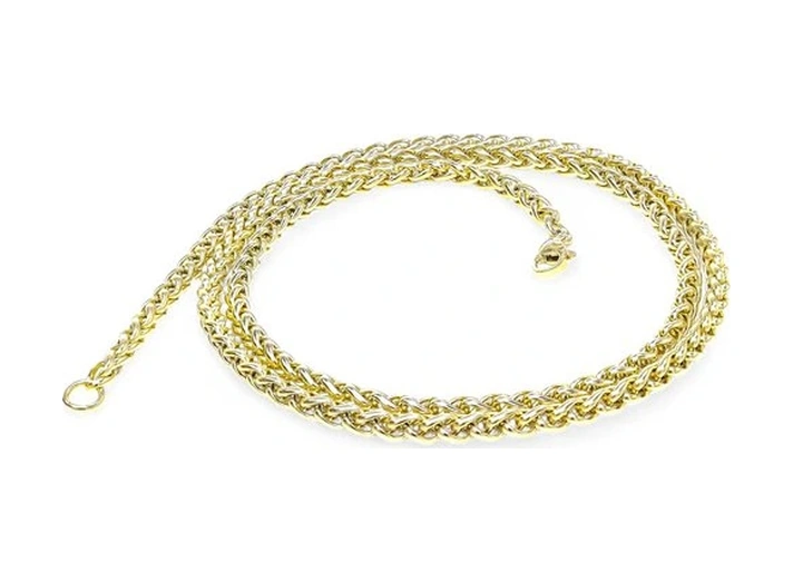 Moncuk Design Sarı Renk Çelik Kolye 4mm 3351cek015 Sarı