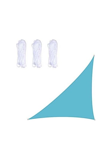 Wondernest Üçgen Açık Bahçe Güneşlik Yelken, Su Geçirmez Anti-uv Gölgelik, Mavi, 4m X 4m X 5.7m Mavi