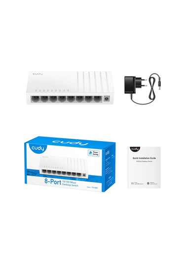 Cudy Switch 8 Port Fs108d 10/100mbps Fast Ethernet Desktop