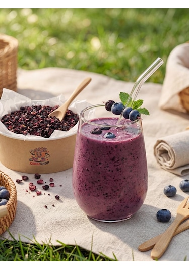 Freeze Dried Yaban Mersini Dondurularak Kurutululmuş Granül 85 Gr 80 G
