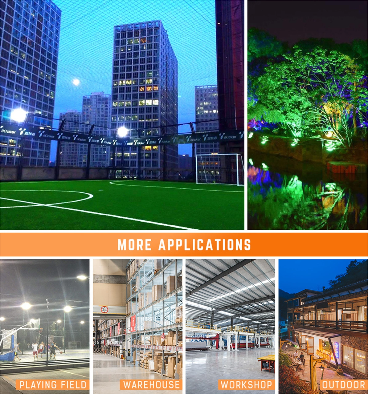 Skycity 50w Rgb Led Projeksiyon Lambası, Ip66 Su Geçirmez, Çok Parlak Bahçe Işığı, 6500k Soğuk Beyaz, Ac220v, Pil Yok Serin Beyaz