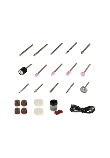Rtrmax RTM1310 3.2 MM 2AH 3.6 V Lion Şarjlı Mini Taşlama Gravür Seti - 42 Parça