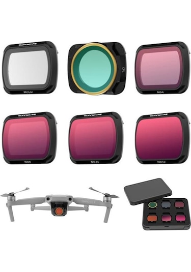 Dji Mavic Air 2 Lens Filtre Seti Mcuv Cpl Nd4 Nd8 Nd16 Nd32