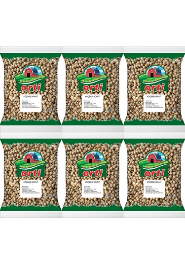 Orti Koçbaşı Nohut 1 Kg. x 6 Adet
