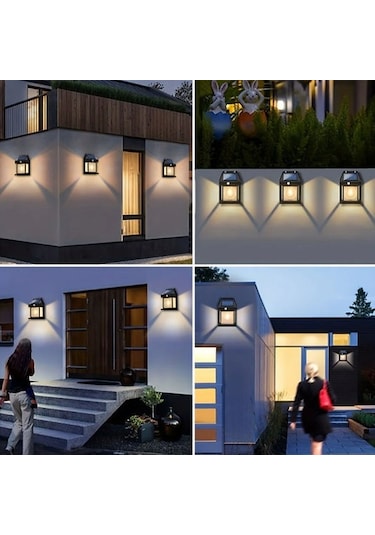 Güneş Enerjili Duvar Lambası, Hareket Sensörlü S-50 Çok Renkli