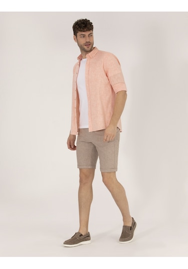 Pierre Cardin Erkek Turuncu Gömlek Desenli 50265119-vr051 Pierre Cardin Erkek Turuncu Gömlek Desenli 50265119-vr051