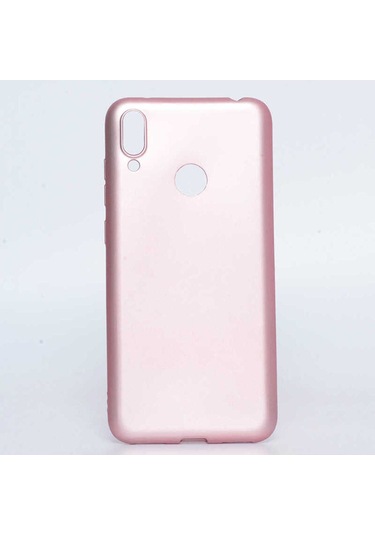 Huawei Y7 Prime 2019 Kılıf Zore Premier Silikon Kapak Rose Gold