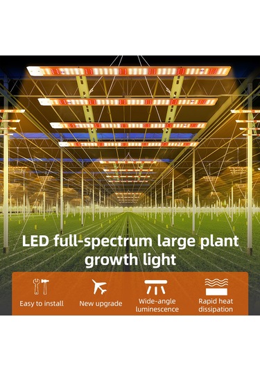 40 W Led Büyüme Işık Şeritleri 1 Bar Tam Spektrum Asılı Beyaz
