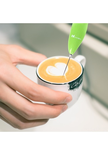 Xindoker Kahve Rengi Elektrikli Süt Köpürtücü - Güçlü Motorlu Profesyonel Latte, Cappuccino Köpüklü İçecekler İçin Kahverengi