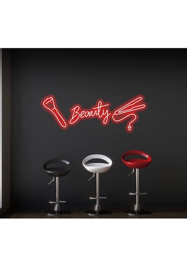 Twins Led Beauty Yazılı Ve Şekilli Neon Tabela Kırmızı Model:model:63113366 Kırmızı